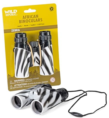 Wild République Europe 12 cm Zebra Jumelles jouet - version anglaise, Zèbre