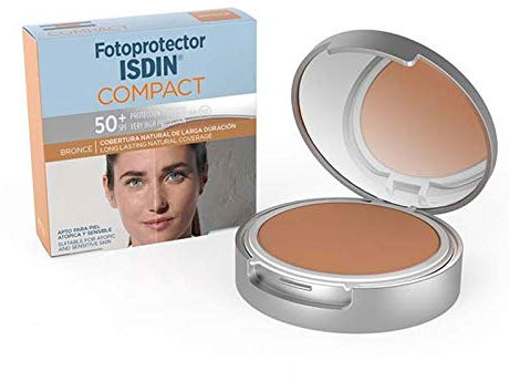 FOTOPROTECTOR ISDIN COMPACT BRONCE SPF 50+ ACTO PARA PIEL ATOPICA Y SENSIBLE
