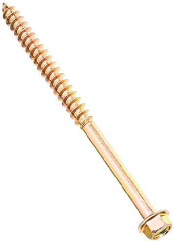 TIMCO Advanced Coach Screw | Hex Flange Head | Slash Point | Yellow | 8.0 x 120 | Box of 50 (8120SCSY)