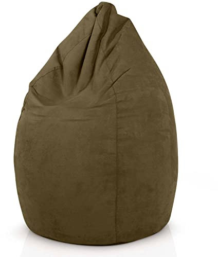 Green Bean© Pouf avec Dossier 60x60x90cm - Coussin de Siège Intérieur Remplissage 220L Doux et Lavable - Bean Bag Coussin de Sol Lounge Chair Hocker Chaise