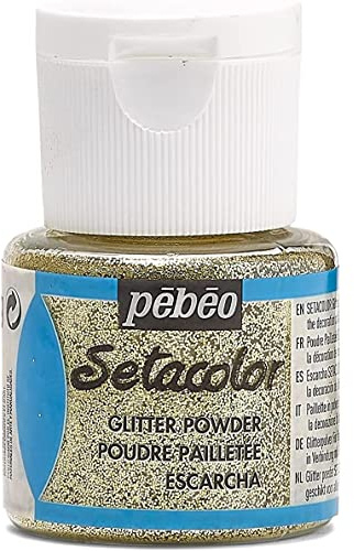 PÉBÉO Auxiliaire Setacolor Glitzerpuder, 1 Flasche, Gold, 10 g