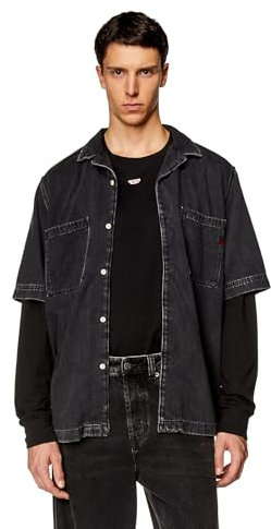Diesel_D-PAROSHORT Camicia_Shirt_Schwarz_XL