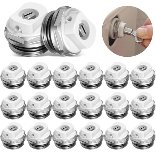 BBTO 20 Stück Entlüftungsventile für Heizkörper 1/2 Zoll Messing Manuelles Heizungsventil Abgasdüse Entlüftungsstopfen Ventil bis 10 Bar 120 Grad Celsius Betriebstemperatur für Heizkörper Entlüften