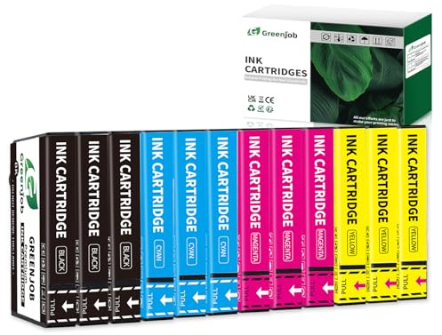 Greenjob Compatibile 603XL Cartucce Compatibili per Epson 603 XL Multipack per Expression Home XP-2100 XP-2105 XP-3100 XP-4100 Workforce WF-2810 WF-2830 WF-2850 (3 Nero, 3 Ciano, 3 Magenta, 3 Giallo)