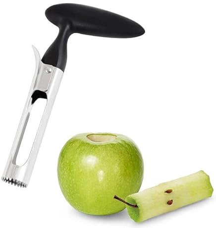 Mela Corer,Sbuccia Mela in Acciaio Inossidabile Taglia Frutta Svuota Mele Gadget da Cucina Torsolo Di Mela Taglierina Per Mele per Casa e Cucina Pere Peperoni Honeycrisp Mele Gala Lady