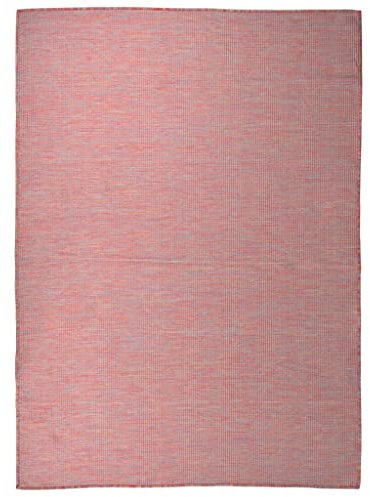 LLEZKBR Home & Garden Artikel - Outdoor Flachgewebe Teppich 200 x 280 cm Rot