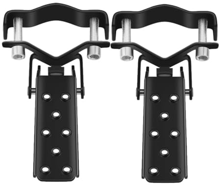 DRESSOOS Pedali Pieghevoli in Metallo Per Bicicletta, Poggiapiedi Posteriori Antiscivolo Per Mountain Bike e Bici Da Strada, Accessori Pratici Per Ciclisti e Famiglie