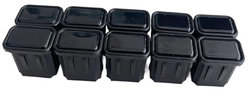 perfk Paquet de 10 Embouts de Bâton de Hockey pour Le Hockey sur Glace et à roulettes, 2.03 Cm X 3.03 Cm
