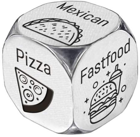 UNICRAFTALE Date Night Cube Cibo Decisore varie cucine Anniversario Regali di Matrimonio per Lui Regalo di San Valentino per Moglie Marito Fidanzato Regalo di Compleanno