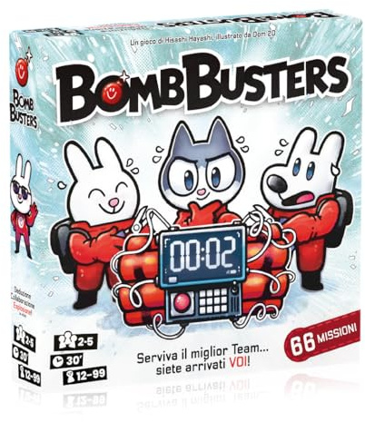 Bomb Busters - Gioco Cooperativo per Adulti e Bambini dai 12 Anni - 66 Missioni di Difficoltà Crescente - Gioco di Strategia - 2-5 Giocatori - Edizione Italiana