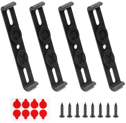 Number Plate Holder,4 PCS Universal Drill-Free Licence Plates Fixing Kit European Standard Number Plate Holder Weatherproof and Rustproof Black Frame for Cars Vans Fits UK 3 mm Registration Plates