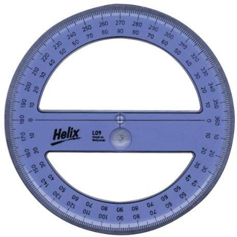 HELIX 10cm / 360 degree Protractor H03
