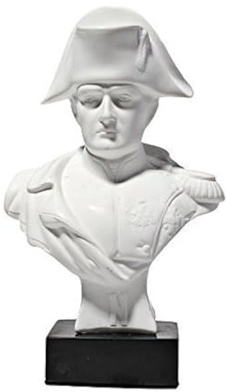 French Emperor Napoleon Bonaparte Marble Bust Statue Sculpture White 13 cm
