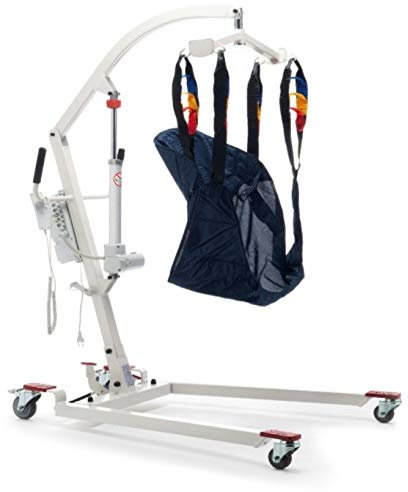 SOLLEVATORE PER DISABILI ELETTRICO - IMBRACATURA INCLUSA - BATTERIA RICARICABILE - Portata massima: 140 Kg - KSP Mod. Gemini