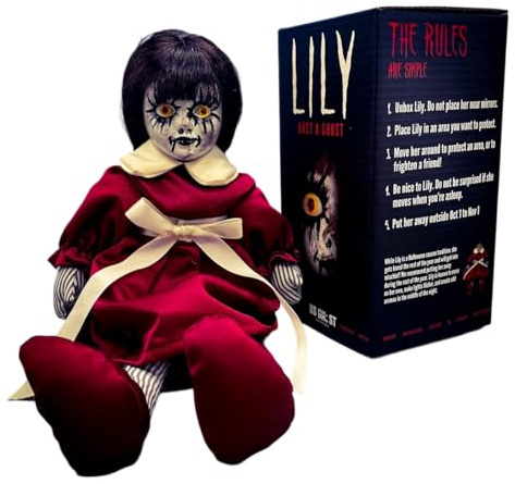 Lily: Host a Ghost – 13 Creepy Haunted Doll for Protection from Ghosts. Lizzie Borden House Scary Doll for Halloween and True Crime Collectors