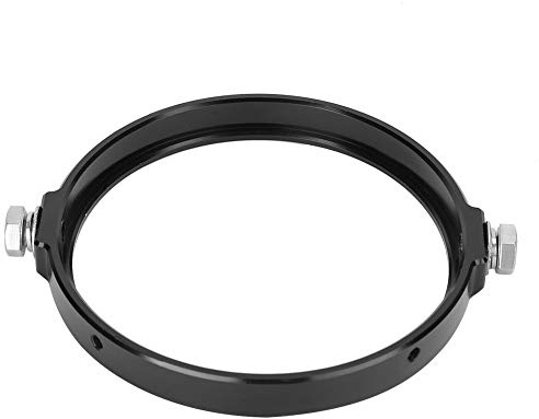 Aramox Support Universel de Montage de Phare pour Moto, Alliage d'Aluminium, 5.75 Pouces, Rond, Noir