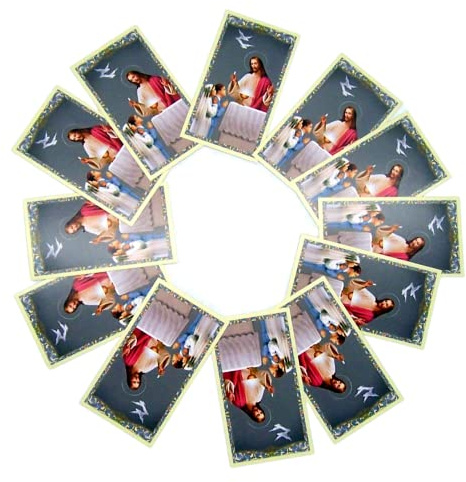 Wowser First Communion Holy Cards, Classroom, Sunday School Supply, Religious Gift, Pack of 12