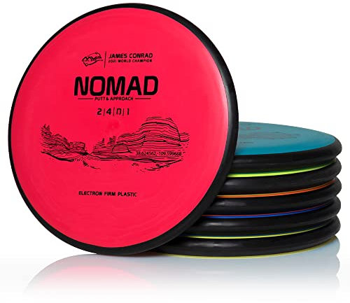 MVP Disc Sports Electron Nomad James Conrad Edition Disc Golf Putter, 6er-Pack (verschiedene Gewichte/Farben können variieren)