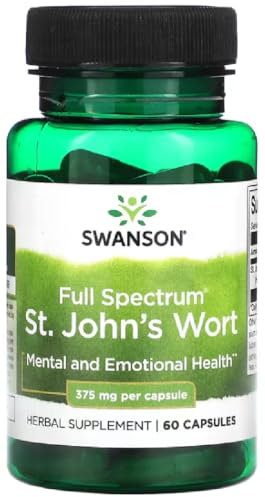 Swanson - Johanniskraut 375 mg | Natürliche Unterstützung für die Stimmung - 60 Kapseln