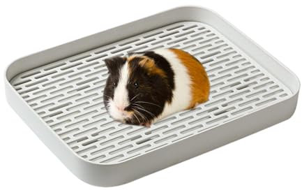 Kaninchentoilette – Stabile Hasentoilette, Katzentoilette für Kaninchen | Haustiertoilette für Meerschweinchen, Hamster, Chinchillas, Frettchen, langlebige Toilettenbox für kleine Haustiere, leicht zu