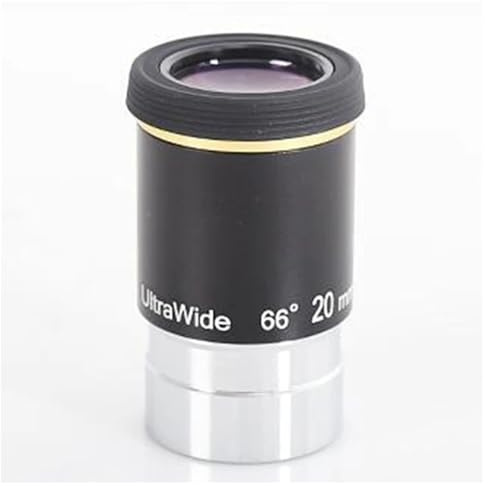 Accesorio for telescopio astronómico con Ocular Ultra Gran Angular de 66 Grados 1,25 Pulgadas, UW6 mm, UW9, UW15 y UW20 Piezas para telescopio astronómico(UW20mm)