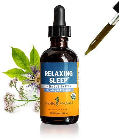 Herb Pharm Relaxing Sleep Herbal Formula with Valerian Liquid Extract Drops, 2 Oz