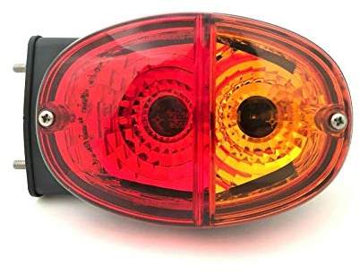 Oval backlampa 3 funktion: Blinkare, positionslykta, bromslampor för traktorer, släpvagnar, trappuppgång, klaffer, trämaskiner med mera.