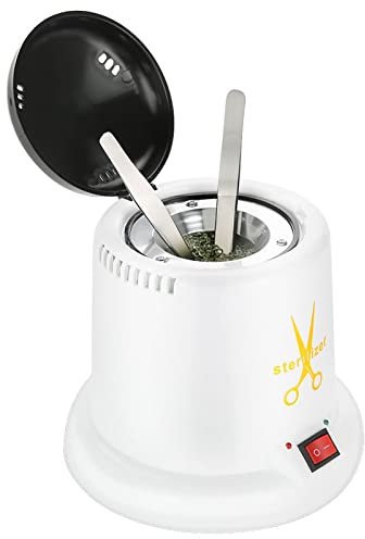 Sonew Boîtes de stérilisation à Haute température, Stérilisateur d'outils à Ongles, Outil de Maquillage de métal Outil de Clou de Sable de Quartz (EU)