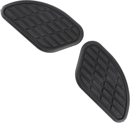 Tapis de réservoir de carburant pour moto,1 paire d'autocollants latéraux antidérapants Protecteur protection tapis traction de réservoir d'essence de moto Vintage Universal Knee grip stickers (Noir)