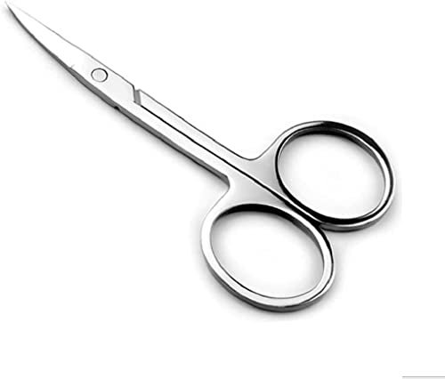 Gebogene Augenbrauenschere nagelschere, Gesichtspflegeschere, Edelstahlpflegeschere spitz für den Hausgebrauch, hautschere, zum Trimmen von Nägeln, Augenbrauen, Bartschere, Nasenhaare.