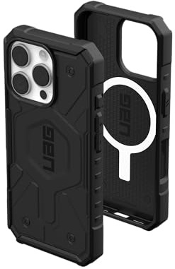 Urban Armor Gear Funda Pathfinder MS Compatible con Apple iPhone 16 Pro Case (Carga inalámbrica/magnética Compatible, protección contra caídas según Norma Militar) Negro