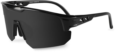 OULAIQI Polarized Sports Baseball Sunglasses, TR90 Lightweight Material, UV400 Unisex Cycling Glasses For Youth and Adults (Polarized Gray)