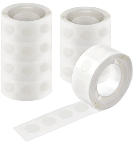UPINS Glue Points Dots, 800Pcs Balloon Glue Adhesive Dots Double Sided Removable Glue Tape Dots for Balloons Crafts Decoration, 10 mm
