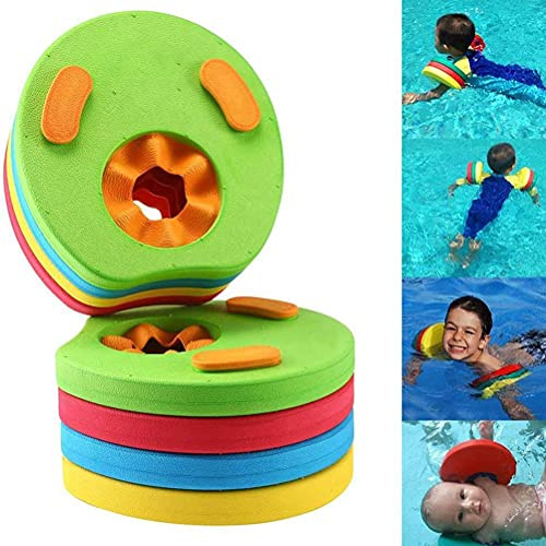 Yanmis Safe EVA Kids Arm Float Discs Set of 4, Heavy Duty Floating Sleeves for 8.5cm Arms Circumference, Maximum 60 Kg Bearing Capacity, Ideal Swim Aid for Children