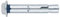 INDEX Fixing Systems CH-TO - Pack de 15 anclajes antigiro para cargas altas (recubrimiento cincado, tornillo hexagonal 6,8 mm, M6 x 60 mm, diámetro de 8 mm)