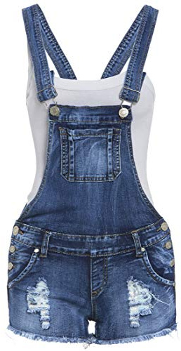 SS7 Femmes Jeans Salopette Short,Tailles 32 to 40