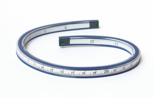 Liquidraw® 60 cm flexibel linjal, flexibel kurva vinyl fransk kurvlinjal 60cm