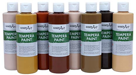 Handy Art RPC882056 - Vernice per tempera, multiculturale, 226,8 g (confezione da 8)