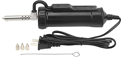 Electric Solder Sucker 30W Automatic Desoldering Pump with Vacuum Suction, 3 Nozzles (1.0mm, 1.5mm, 2.5mm) Tin Suction Device for Tin Removal Work (US Plug AC110V) ﻿
