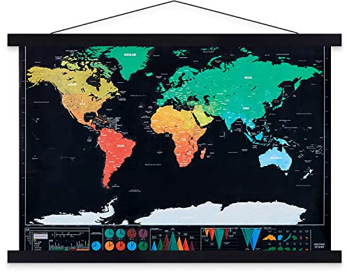 Ywlake Cornici per Poster B2, Ganci per Cornice per Poster in Legno e Legno Chiaro magnetici Kit da Appendere per Stampe artistiche su Tela (50cm, Nero)