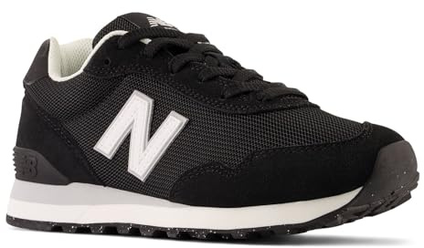 New Balance Women's 515 V3 Sneaker, Black/White/Aluminum Grey, 8