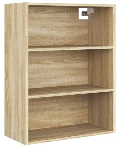 vidaXL Armoire Murale Suspendue Centre de Divertissement Étagère Flottante Armoire de Rangement Salon Salle de Séjour Chêne Sonoma 69,5x32,5x90 cm