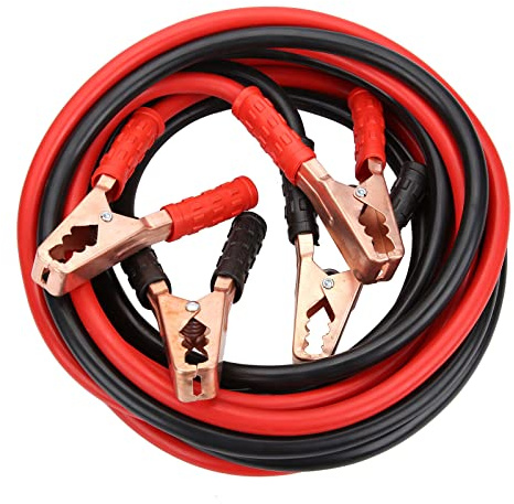 Youyijia Jump Leads 1000Amp 4m Battery Jump Lead Heavy Duty with Colour Coded Clamp Gloves Jump Leads for Car Jump Starter Cable for Petrol Diesel Cars Booster Cables