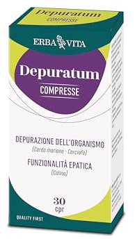 ERBA VITA Depuratum Compresse integratore alimentare che contribuisce alla normale funzione epatica - 30 Compresse
