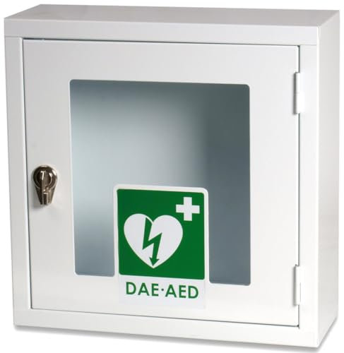 Teca per defibrillatore con allarme 425x425x180 mm --