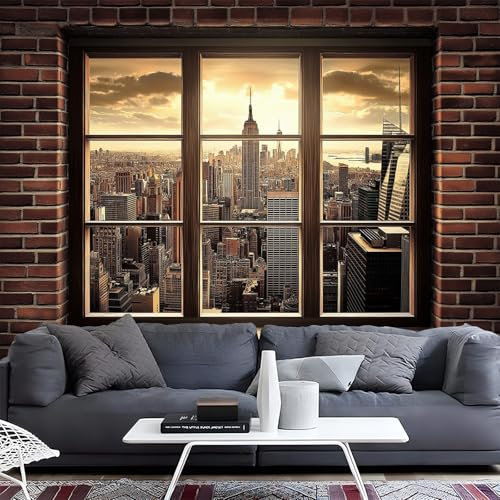 NAWVNMI Papier peint autocollant et décollable - Papier peint de contact avec forêt naturelle - 150x105 cm - Papier peint bois d'automne - Papier peint amovible à décoller et à coller