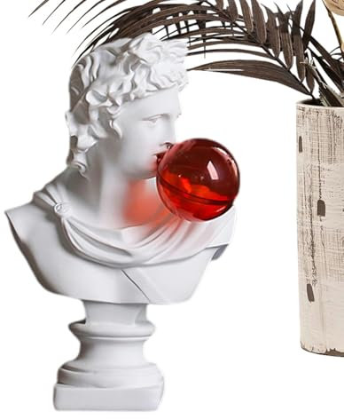 David-Büstenstatue, einzigartige Statue aus Harz, David, blasenfrei, dekorative Schreibtisch-Kunststatue, multifunktional, wasserdicht, Heimdekoration