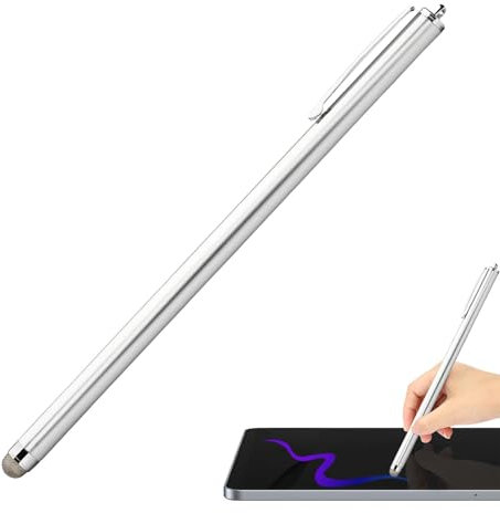 Matita input - touchscreen, universale | Penna stilo ad alta precisione con una punta in fibra non slip, ideale per tablet, smartphone, laptop e schermi capacitivi, funzionamento rapido di reazi