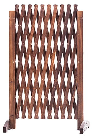 Extensión de valla de celosía de madera, barrera de animales para césped, balcón, jardín, decoración de árbol de Navidad, valla telescópica