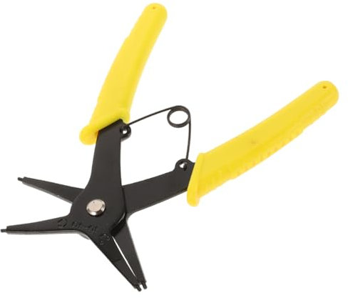 Cabilock herramientas mecanicas alicates rápidos alicates para anillos de seguridad de cilindros alicates de desconexión eléctrica alicates para arandelas exteriores 45# acero Amarillo